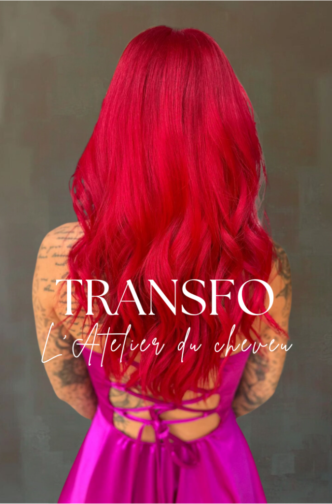 Transformation rouge de l'atelier du cheveu la Bouilladisse